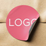 Vianočné okrúhle samolepky