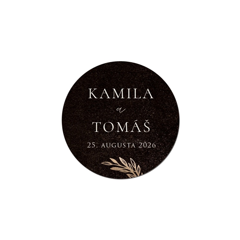 Okrúhla samolepka 351