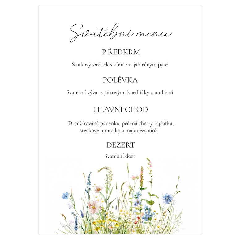 Svadobné menu 354