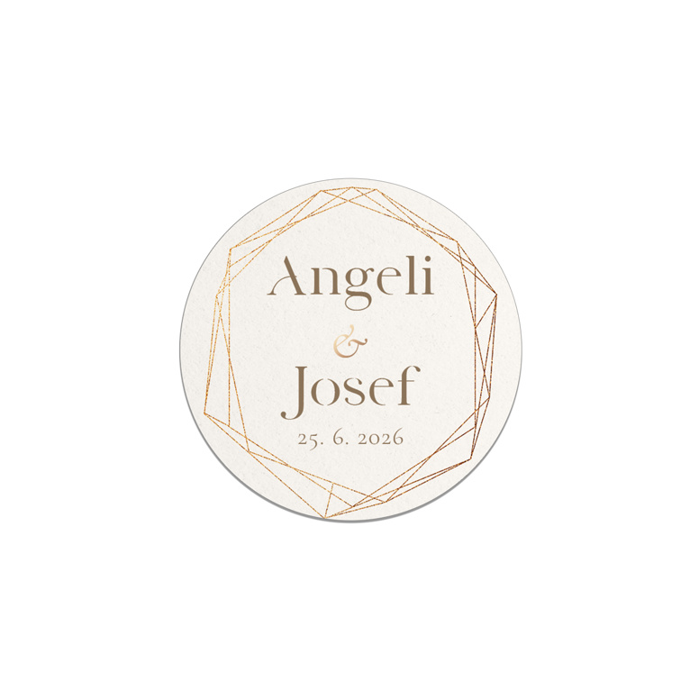 Okrúhla samolepka 357