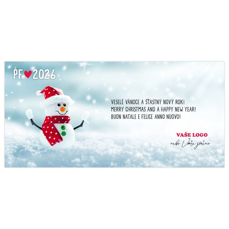 Novoročenka 470 – Veselý sněhulák