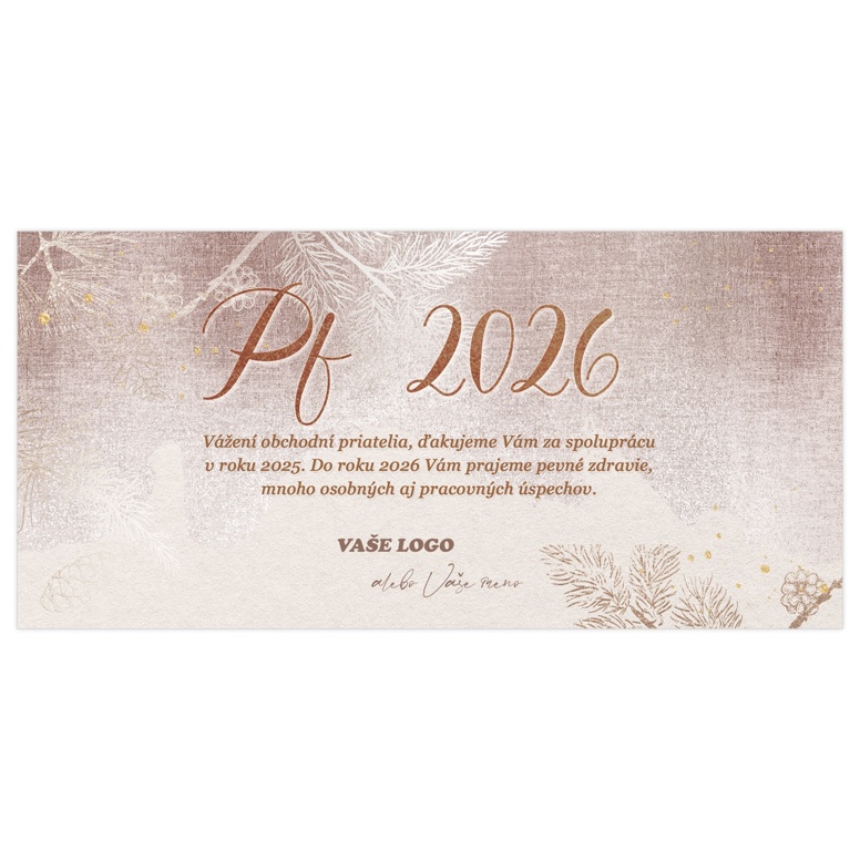 Novoročenka 541 - rosegold trblietavé prianie