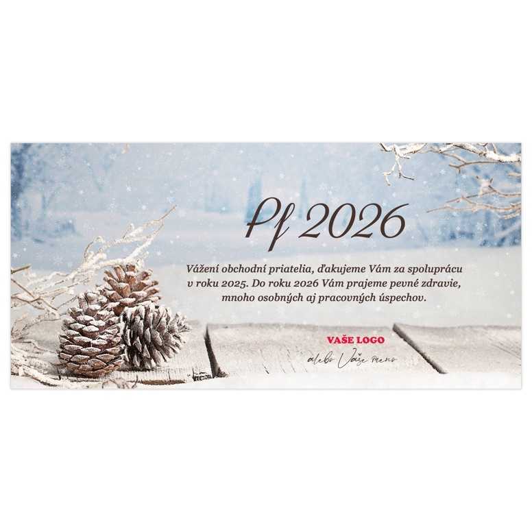 Novoročenka 436 – Vianočný motív so šiškami