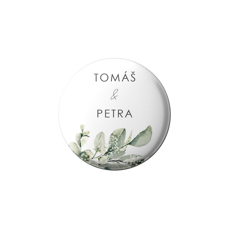 Svatební placka 353