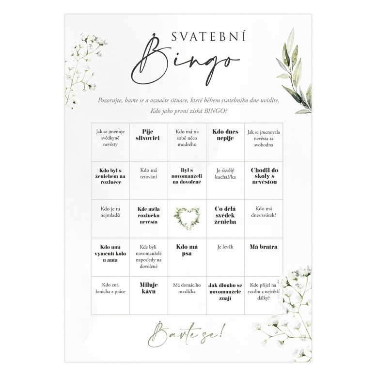 Svatební bingo 293