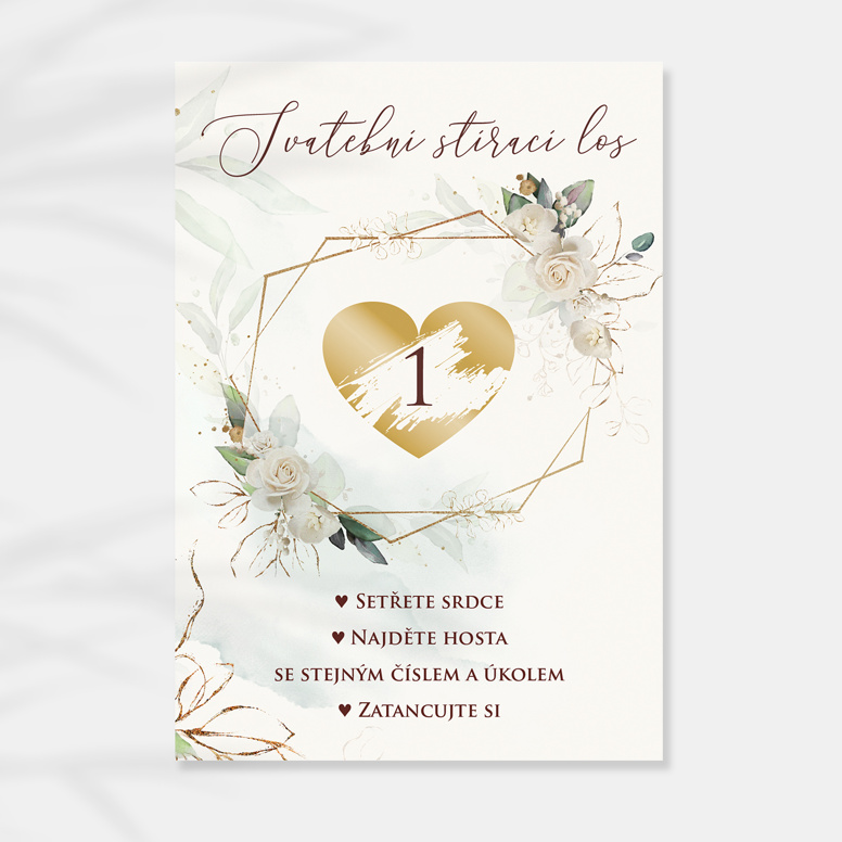 Svatební stírací los 275