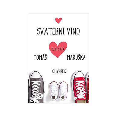Etiketa na svatební víno 172