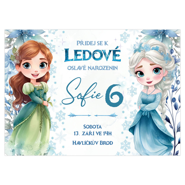Narozeninová pozvánka 69 - Ledové království 1