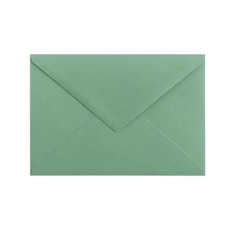 Obálka barevná zelená Matcha tea B6 (větší obálka)