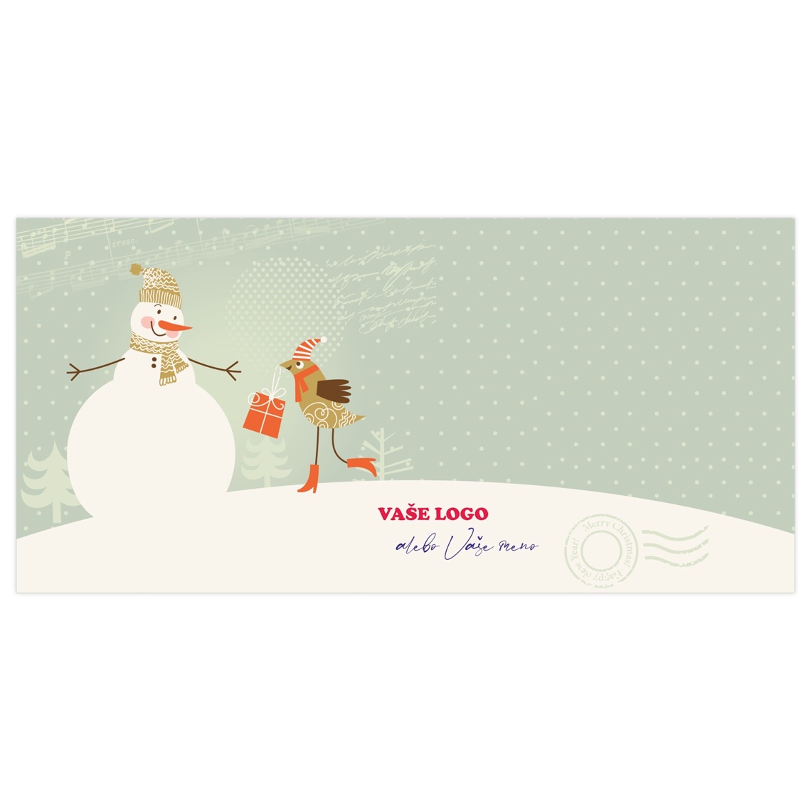 Novoročenka 305 – Snehuliak s vtáčikom