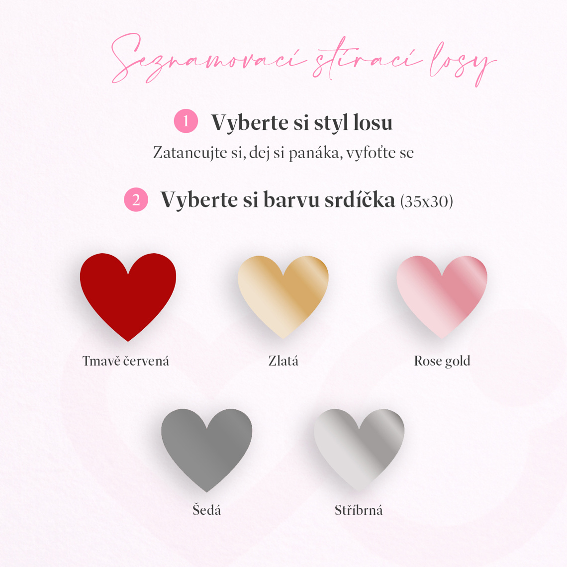 Svatební stírací los 290