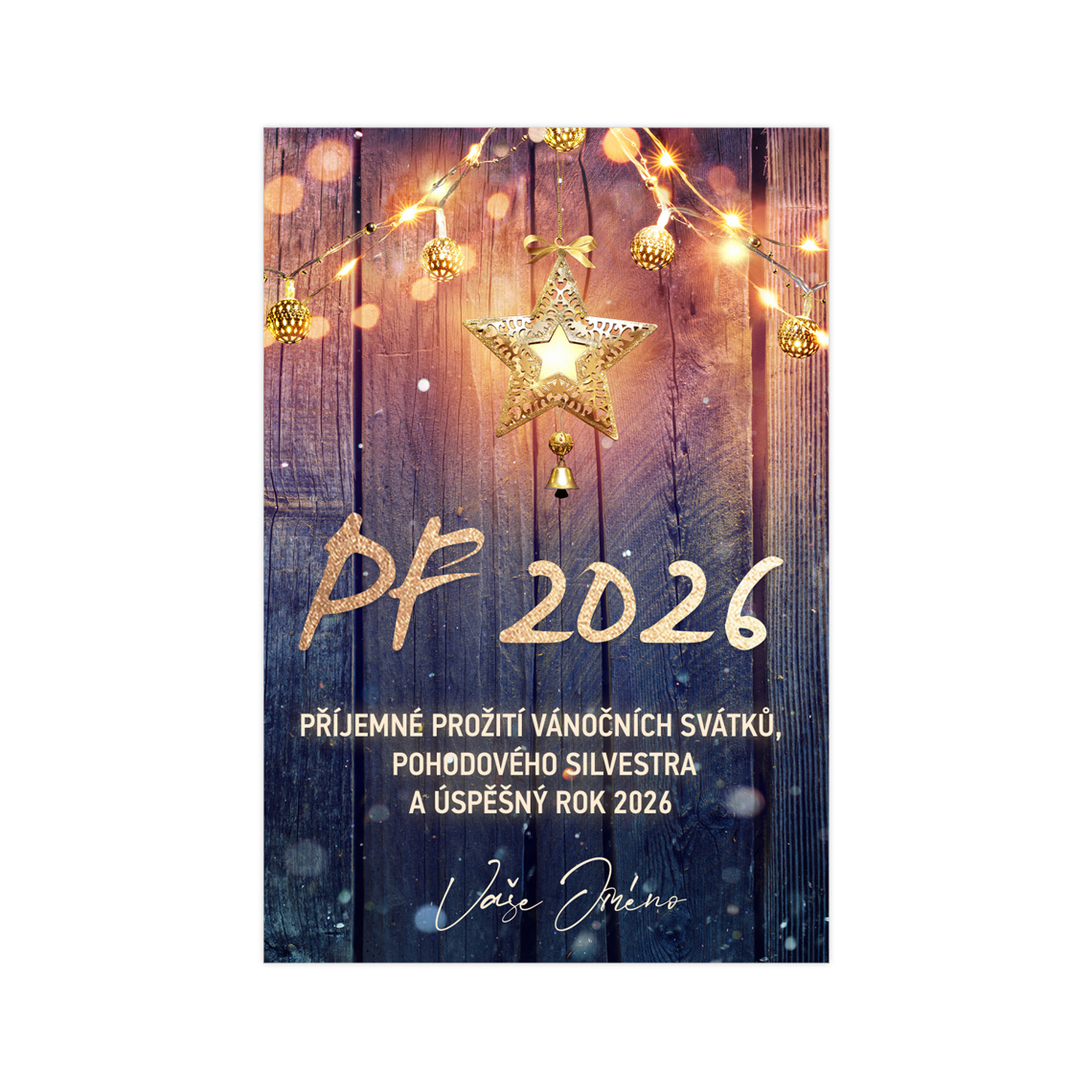 Vianočná etiketa na víno 426