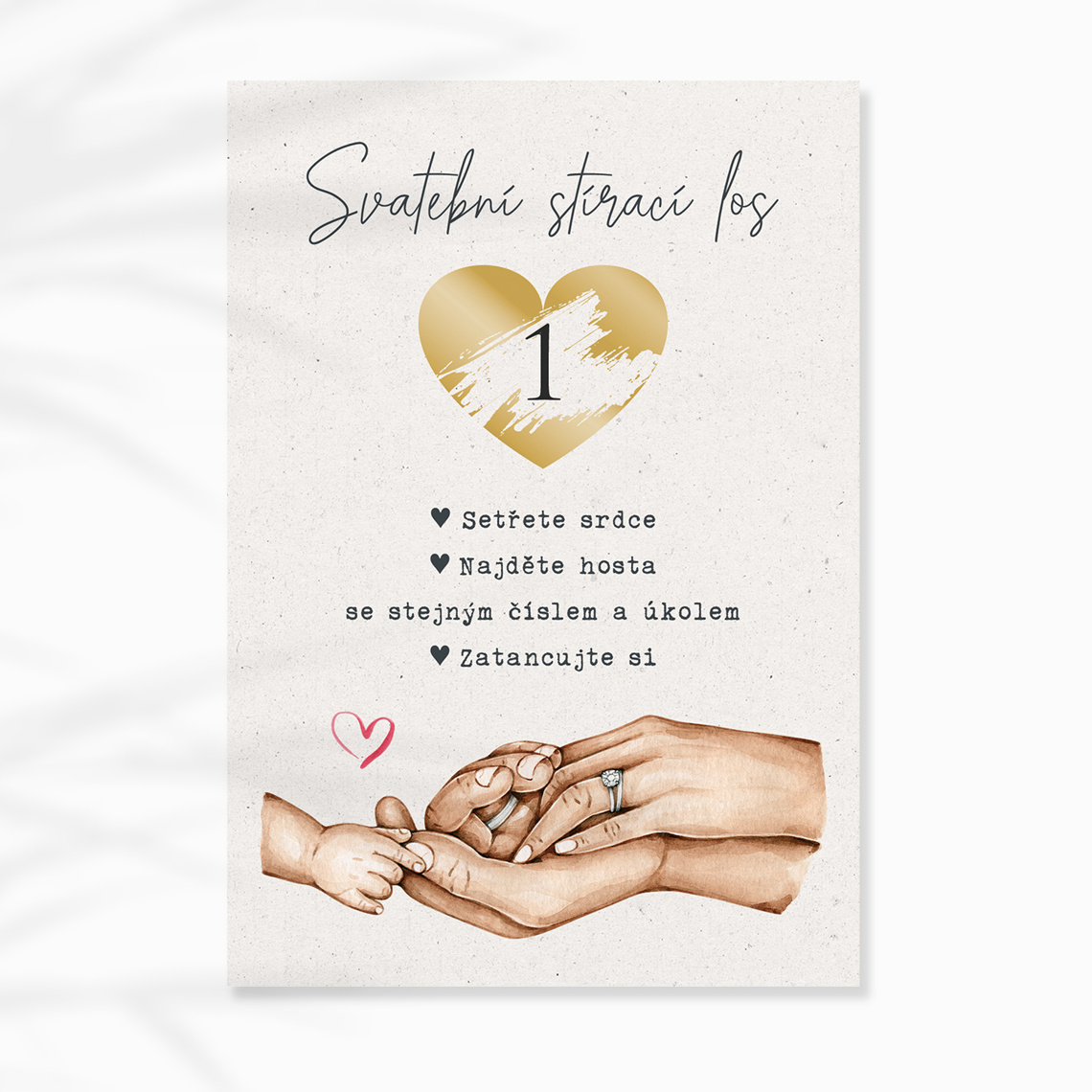 Svatební stírací los 280