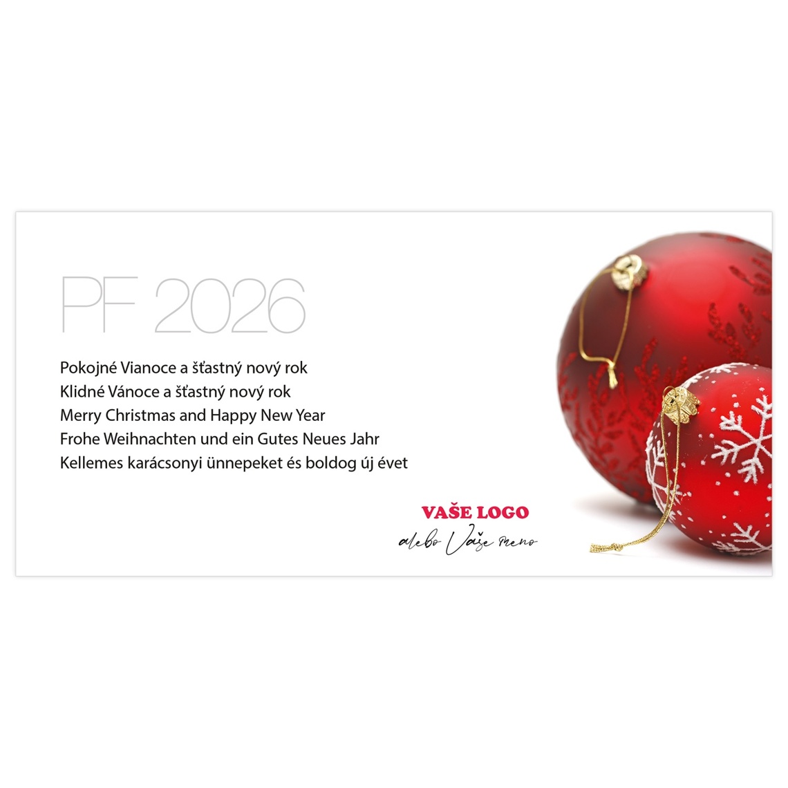 Novoročenka 204 - Červené ozdoby