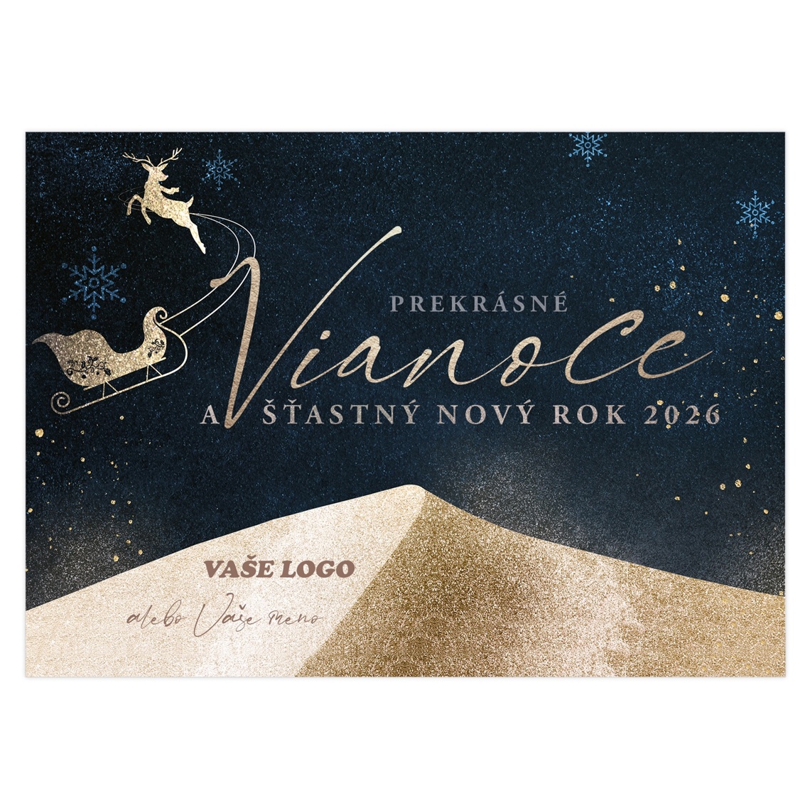 Novoročenka 542 - zlatá nočná obloha