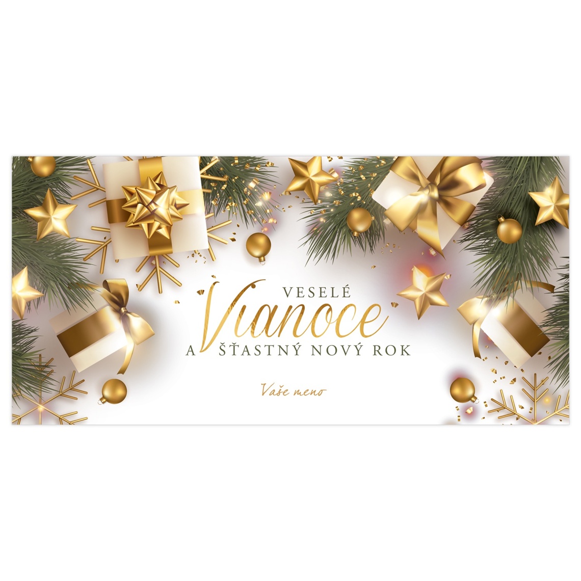 Novoročenka 564 - zlaté darčeky