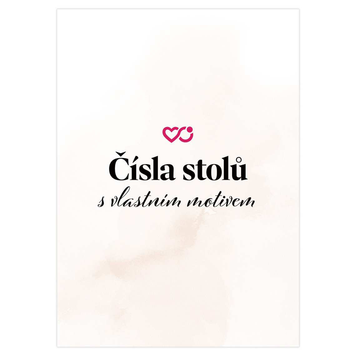 Čísla stolů s vlastním motivem 1