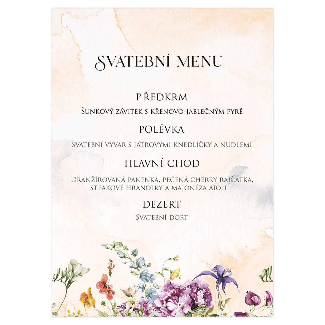 Svatební menu 350