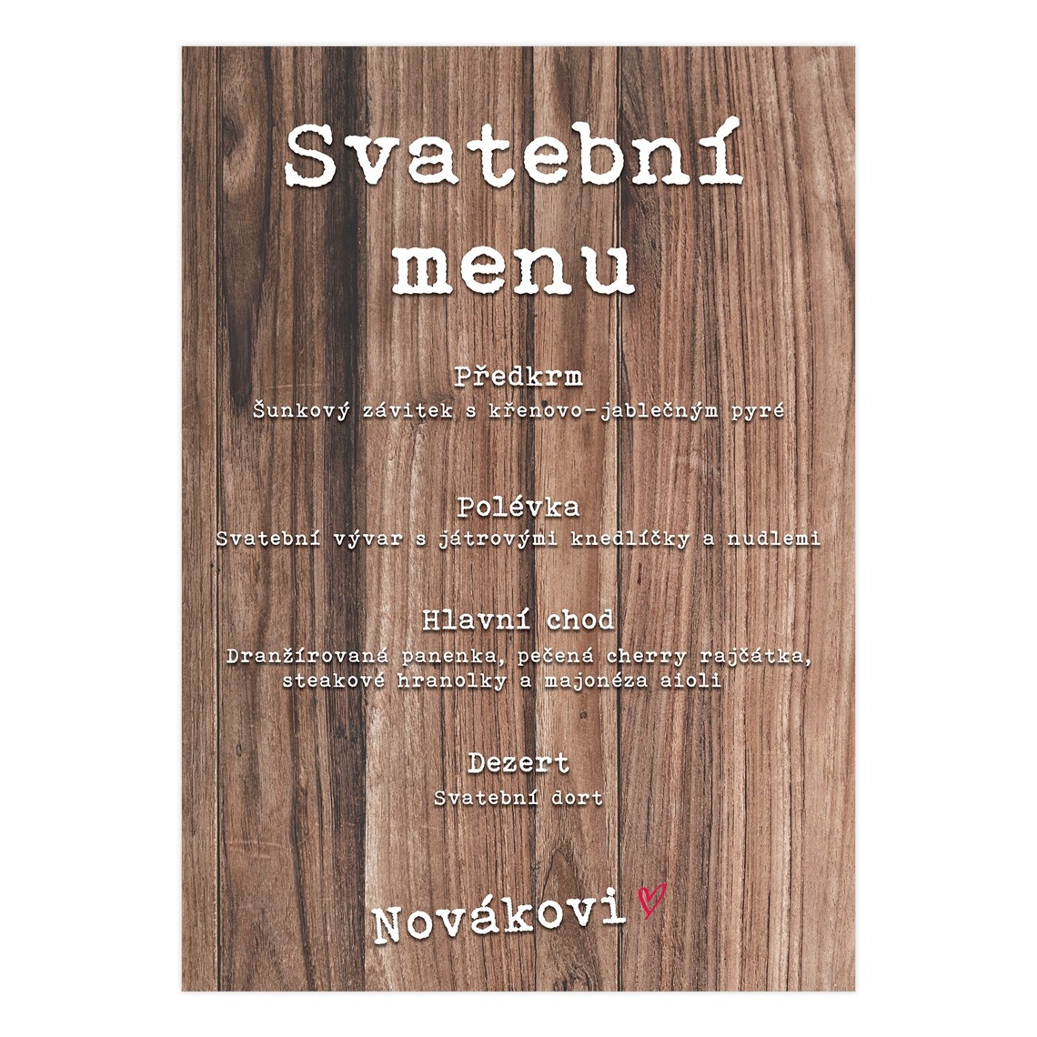 Svadobné menu 219