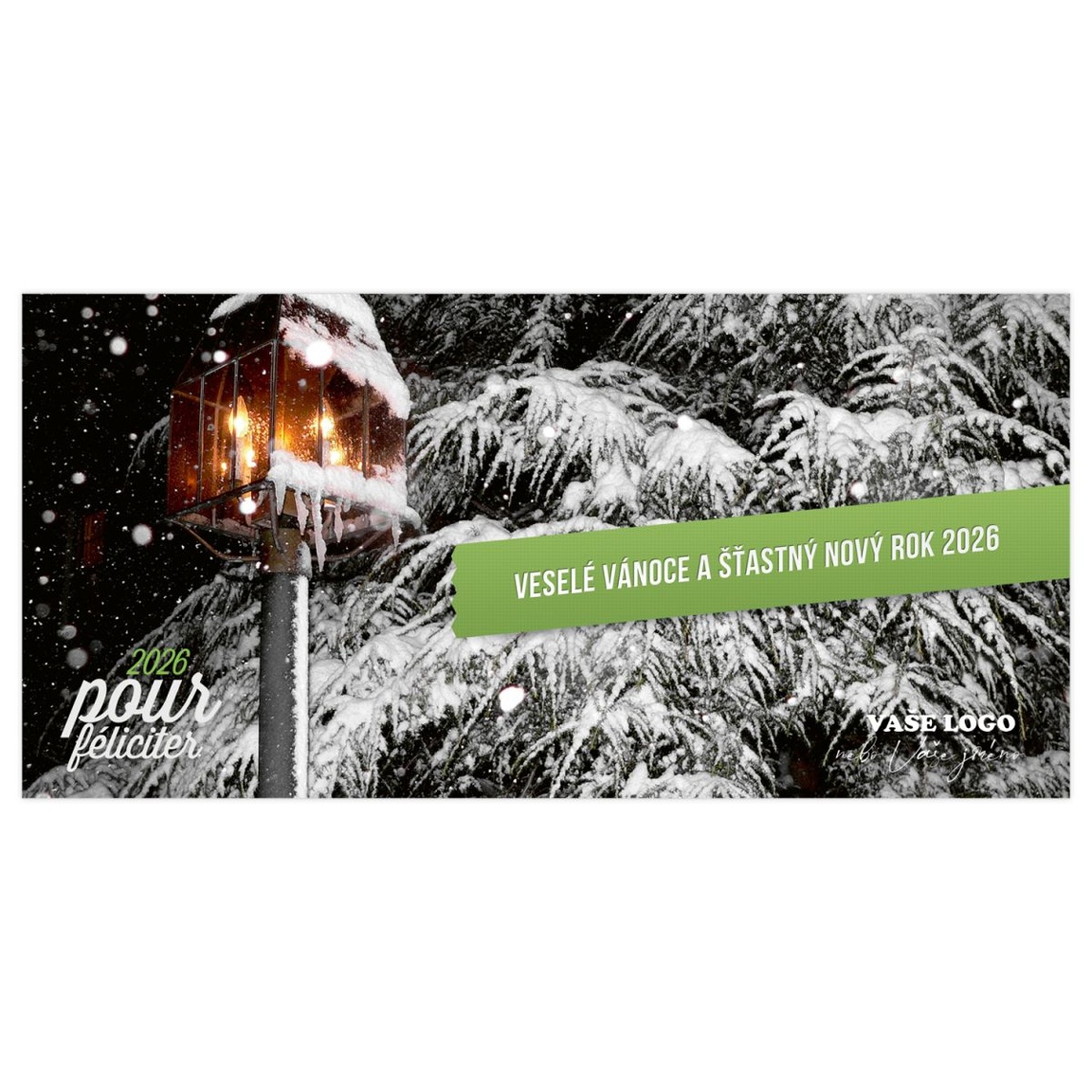 Novoročenka 95 – Zasněžená krajina