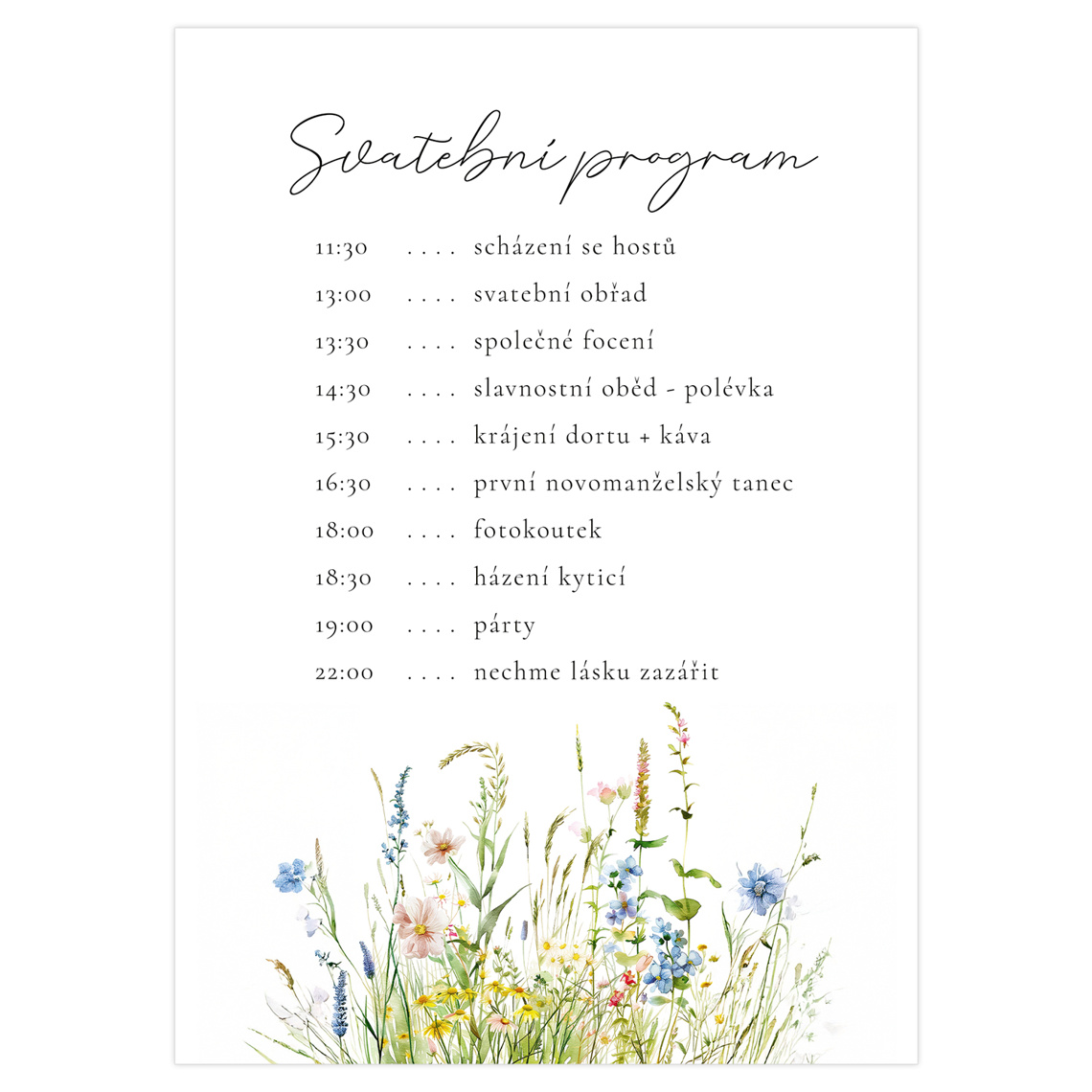 Svadobný harmonogram 354