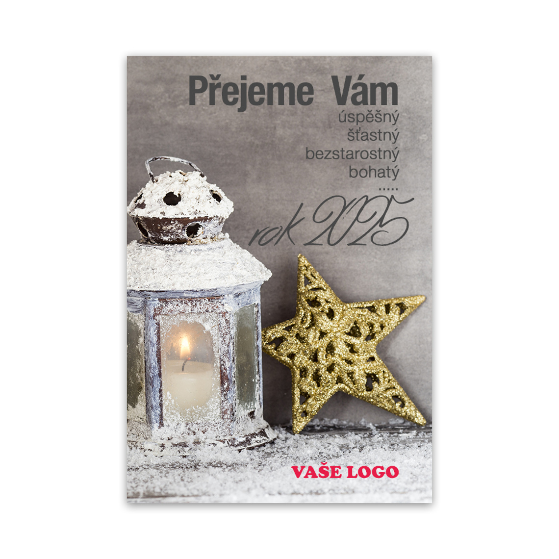 Vánoční etiketa na víno 398