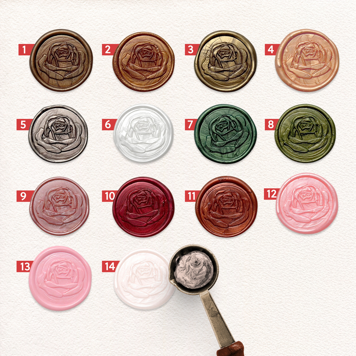 Pečať na obálku Kráľovská ruža