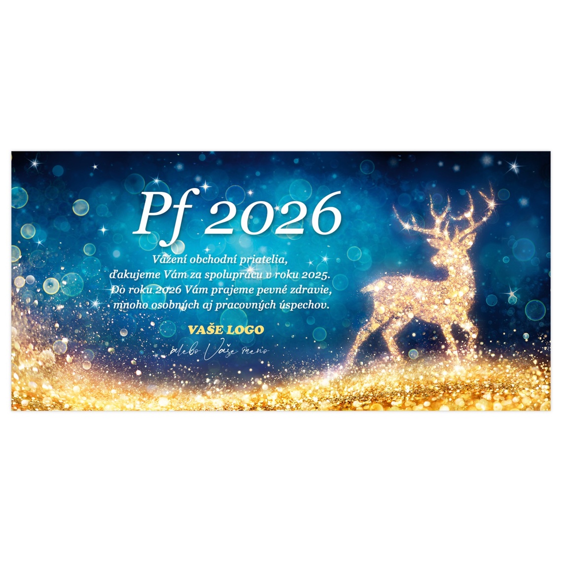 Novoročenka 472 – Jeleň v zlatej žiare