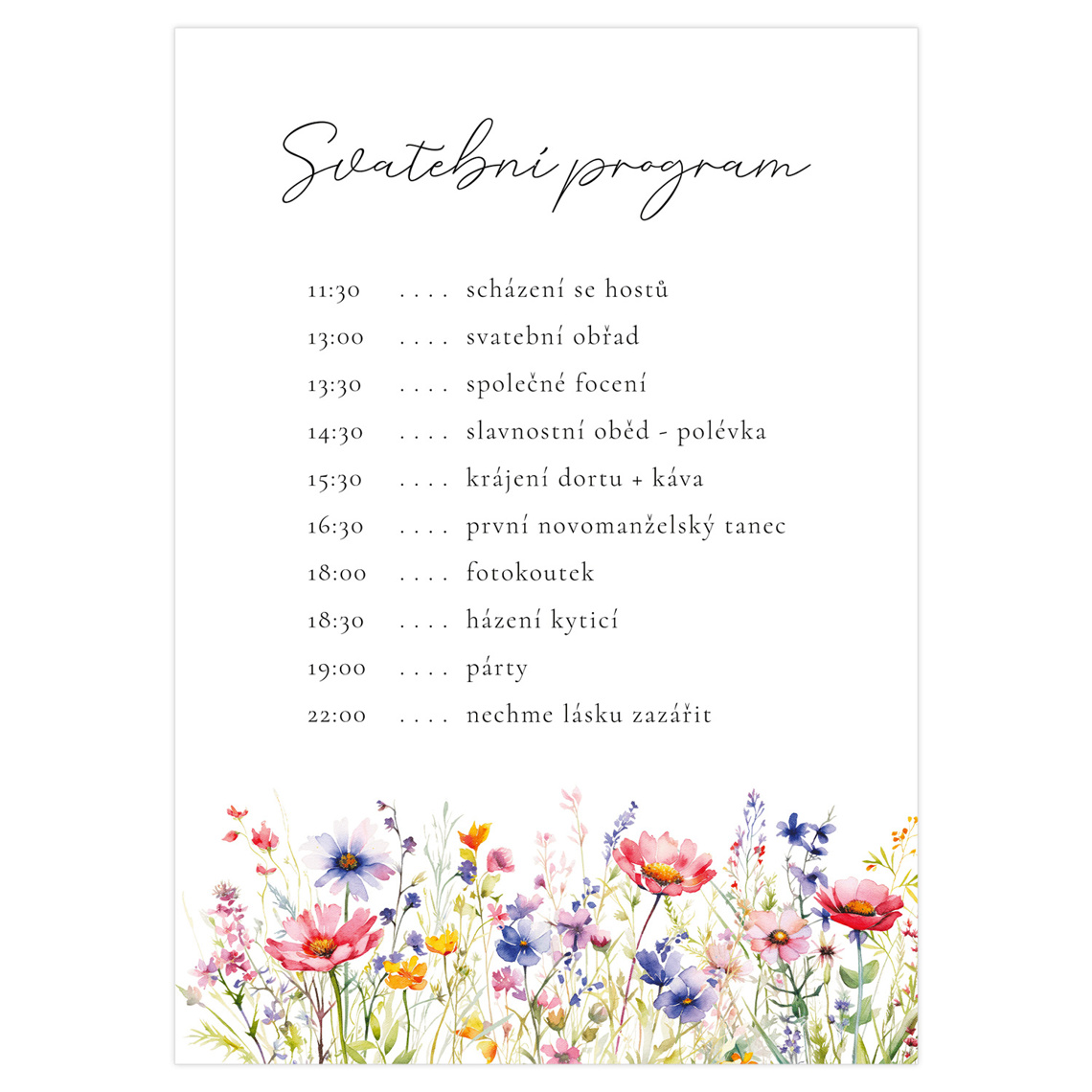 Svatební harmonogram 356